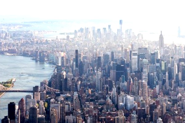 100 years of New York City from above