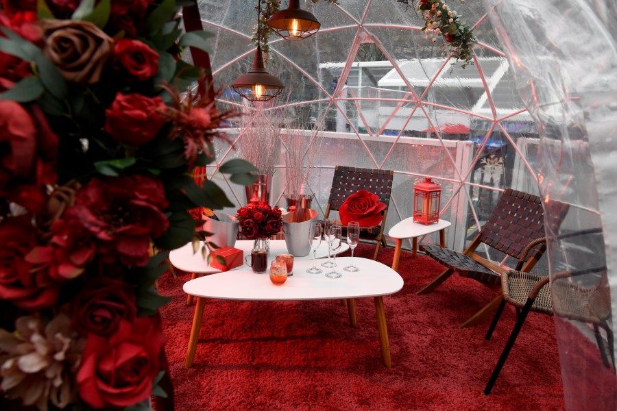 It's Galentine's Day And More At The Fabulous Romantic Rosy Igloos ...